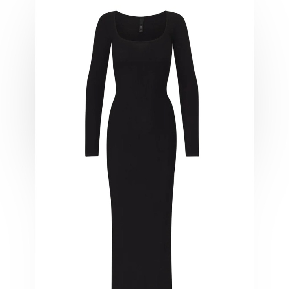 Skims soft lounge dress (brown)